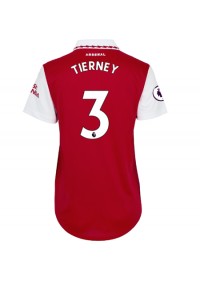 Fotbalové Dres Arsenal Kieran Tierney #3 Dámské Domácí Oblečení 2022-23 Krátký Rukáv
